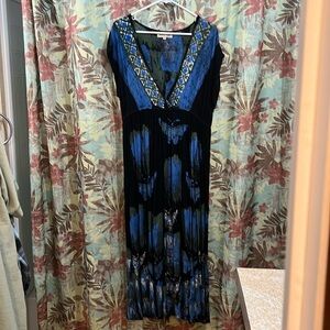 Jessica Taylor 2x sundress/ long to the calf length